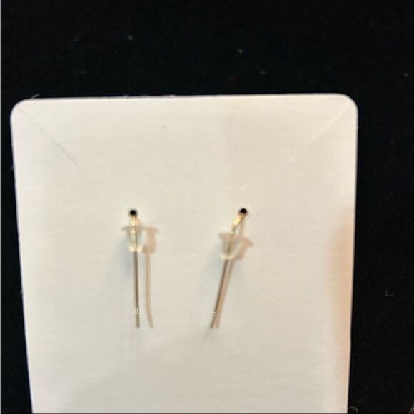 Jasper Geometric Stone Dangle Earrings - Picture 3 of 4